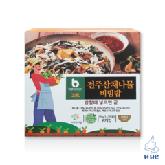 바로Cook 전주산채나물 비빔밥 15g X 6입, 단품