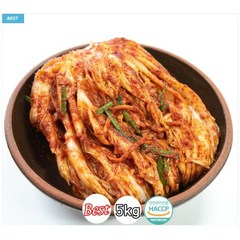 [베지근한식탁]제주 청정 국내산 포기김치 5kg, 1개