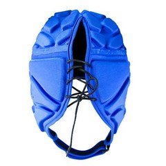 스포츠 헬멧 성인 럭비 축구 골키퍼 헬멧 두꺼운 EVA 골키퍼 머리 보호대 모자 스포츠 안전, m, 파란색