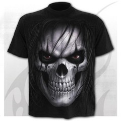 여름 남성 티셔츠 해골과 이미지 3D 캐주얼 패션 반팔 상의 하이 스트리트 판매