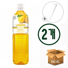 대상 레몬 에이드 시럽 1.5L 2개 + 펌프 1개, 1.47L