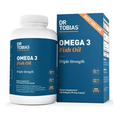 닥터 토비아스 오메가3 2000mg 180캡슐 (3개월분) Dr Tobias Omega 3 Fish Oil Triple Strength