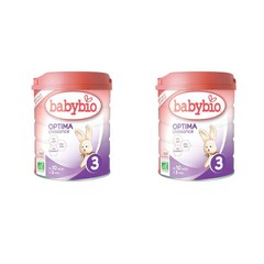 Babybio 베이비비오 옵티마 성장 분유 3단계 10~36개월 800g 2팩, 2개