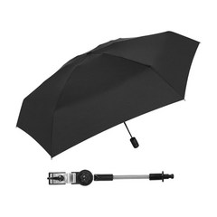 우산에 비치 클램프 경량 Foldable 90cm Diamter 유모차 의자 야외 가구 유모차 액세서리, 금속, 검은색