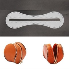 동전 지갑 만들기 PVC 도안 도면 가죽 공방 원데이클래스 커팅 패턴 카드 수제 선물 제작, 단일사이즈