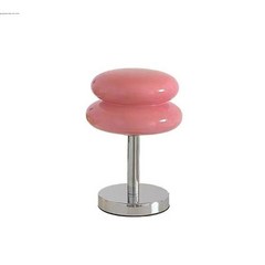 빈티지 스노우맨 일광전구 무드등 눈사람 조명 머쉬룸 원형 인테리어, 푸시버튼 스위치, 핑크+두꺼운 바닥