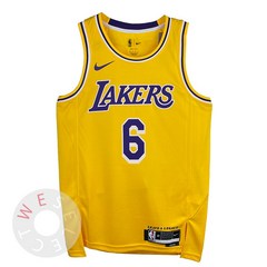 NBA 2022-23 LA 레이커스 르브론 제임스 스윙맨 져지 유니폼 - 아이콘 에디션