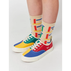 [BOBO CHOSES] 보보쇼즈 23SS 아동 스니커즈 Color Block laces trainers 123AI024