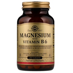 솔가 마그네슘 비타민 B6 포함 타블렛, 250정, 1개