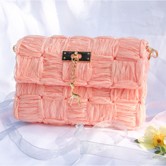 마오르 DIY가방 만들기 망스티치 가방, 리본심플 핑크, 1개