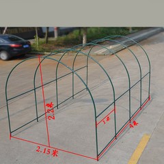 조립식 비닐하우스 뼈대 파이프 자재 온실 스탠드 야외 정원 농원 스탠드, 길이 4 x 폭 2.15 x 높이 2.2 미터