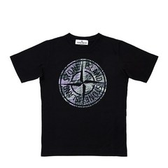 [스톤아일랜드] KIDS 23SS 블랙 로고 티셔츠 781621072 V0029/10A 1