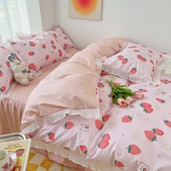 어스 원더 랜드 동물 시리즈 침대 시트 세트 --침대 시트+이불 커버+베개 커버