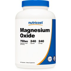 뉴트리코스트 마그네슘 옥사이드 750mg 캡슐 글루텐 프리, 240정, 1개