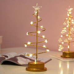캐슬라이트 LED 미니 크리스마스 소품 장식 선물 인테리어 장식품 파티용품 크리스탈 별 트리