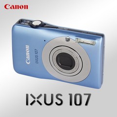 캐논 정품 IXUS 107 스마트오토 광학4배줌 디지털카메라 k, 스카이블루, 단품 [메모리 미포함]