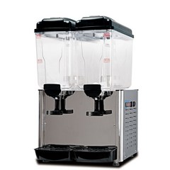슬러시메이커 슬러시 기계 상업용 음료 주스 2구 자동, 2기통 단일 냉각 36L