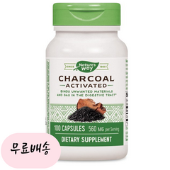 [네이처스웨이]-M1-차콜 액티베이티드 560mg 100개입[[1통]] 100개입 × 1개