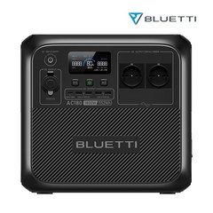 BLUETTI 블루에티 AC180 1800W 1152Wh파워뱅크 휴대용 초고속충전 대용량배터리 캠핑용 차박용 태양광 발전기 인산철 220v배터리 낚시 야외작업용