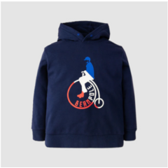 빈폴키즈 네이비 나야나 자전거 후드 티셔츠 (BI1141U05R)