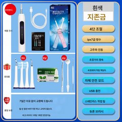 전동칫솔 치석기 2중 파동 청소 고주파 스케일링 치석제거 세트 치석제거 가정용, 사과가 희다, 양치 3종세트(치반정증정)