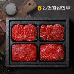 농협횡성한우 어사품 1등급 정육세트 3호1.6kg(냉장 팩당 400g), 단품, 1