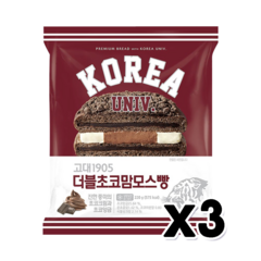 고대빵 더블초코맘모스빵 베이커리 220g x 3개