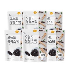 오늘도 아기과자 NEW봉봉스틱, 흑미, 25g, 6개