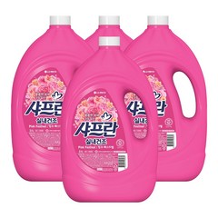 샤프란 실내건조 섬유유연제 핑크 페스티벌 3.1L*4개, 3.1L, 4개