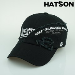 [햇츠온]J3HT326BK HatsON 브랜드 남자 여자 사계절 언스트럭쳐 소프트 볼캡 야구 캡 모자 AD