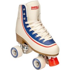 Impala Rollerskates 임팔라 롤러스케이트 여아 쿼드스케이트 (빅키드/어른), Vintage Stripe, 8 (US Men's 6/ Women's 8) M