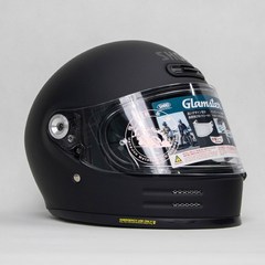 오픈페이스헬멧 소두핏헬멧 경량 레트로 헬멧 글램스터 크루즈 라떼 오토바이 풀 프리 클라이밍, Matte Black+L