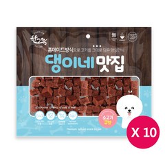 댕이네 맛집 소고기큐브 300g x 10팩, 단품, 상세 설명 참조