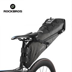 락브로스 대형 자전거가방 대용량 안장가방 여행용 자출 국토종주, 블랙, 1개
