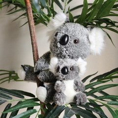 귀여운 동물 호주 코알라 인형 14cm 30cm [애착 봉제 작은 털 부드러운 앉아있는 인형선물]
