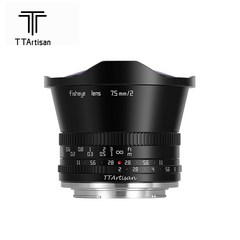 티티아티산 TTArtisan 7.5mm F2 광각 어안 카메라 렌즈, 후지 X 마운트