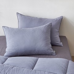 [JAJU/자주] 포근한 잠 모달 혼방 베개 커버__70cmX50cm_블루2P