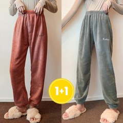 ( 1+1 ) 따순이 밍크 수면바지 6color / FREE~빅사이즈 / 잠옷 / 남녀공용