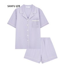 Sanfu 2023 새로운 커플 면화 잠옷 여성 봄 가을 모델 느슨한 여름 남성 가정 의류 남성 정장 하이클래식 조스라운지 포그니포 도씨잠옷