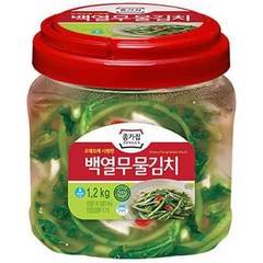 반찬 대상 종가집 아삭 백열무 물김치 용기형 한국인 밥상 입맛 살림 주부 자취 밥도둑 1.2kg, 1개