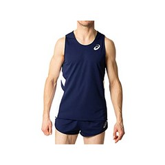 마라톤복 asics 2091a124 남자 런닝 셔츠 육상 경기복, 작은, 피코트 화이트, 1개