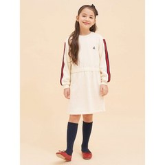 (국내배송) 스트라이프 포인트 저지 원피스 아이보리 (BI3171G030) BEANPOLE KIDS 빈폴 키즈