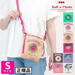 볼앤체인 에코 미니 크로스 백 로고 자수 가방 하와이 도넛 과자 디자인 S사이즈 Ball&Chain 일본발송, 프리사이즈, 하와이 화이트