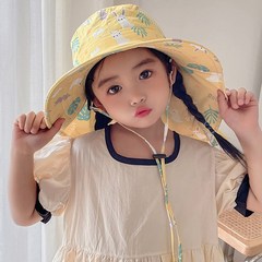 min54 아동용 와이드 플랩캡 썬햇 모자 22-022