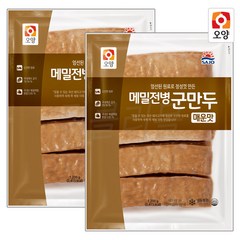 [퀴클리몰] 사조오양 메밀전병 군만두 매운맛 1.2kg x 2개