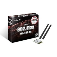 ASRock ASRock AMD Wi-Fi 6E Kit 무선랜카드 디앤디컴, 1개
