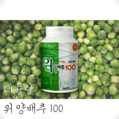 위 양배추 100 국산 국내산 양배추 환 간편 섭취 위애 대용량 패밀리형 빅사이즈, 1통, 360g