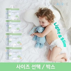 엘프레리 에어씬 여름 썸머 밴드 기저귀 4팩 (사이즈선택), S(34매X4팩), 소형(S), 4개