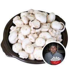 [전대표] 부여 못난이 양송이 버섯 2kg 산지직송 ugly white button mushroom B품, 1box