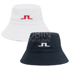 제이린드버그 시리 남녀공용 버켓 벙거지 모자, 화이트블루